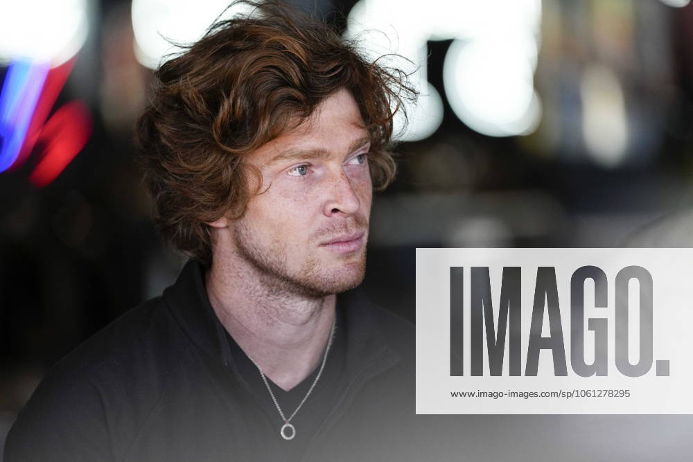 Andrey Rublev during the Mutua Madrid Open 2025, ATP, Tennis Herren Masters 1000 and WTA, Tennis Damen 1000, tennis tournament celebrated at Caja Magica on April 21, 2025 in Madrid, Spain. Madrid SPAIN - ZUMAOpen 20250421_zaa_a181_026