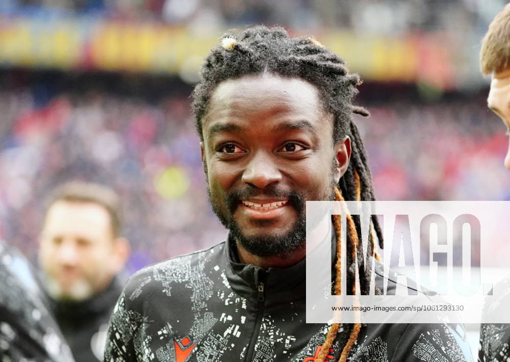 St Jakob Park Basel Football Mens Superleague Season 2024 2025 FC Basel Yverdon Sport FC 5 0 Image Romario Baro FC Basel Action Single Image Portrait
