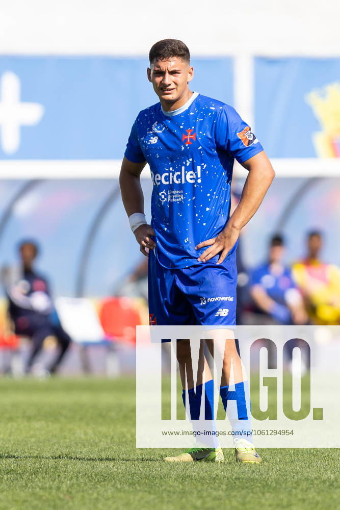 Belenenses defender from Portugal DIOGO BRASIDO (5) in action during the game for Liga 3 between Atletico and Belenenses at Estadio da Tapadinha Lisbon Portugal - ZUMAs359 20250405_zsp_s359_035