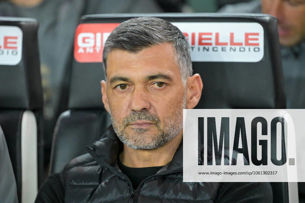 Milan s Head Coach Sergio Conceicao portrait during Udinese Calcio vs AC Milan, Italian soccer Serie A match in Udine, Italy, April 11 2025