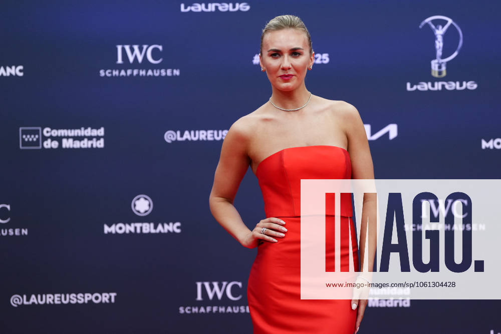 2025 Laureus World Awards Madrid - Red Carpet Ariarne Elizabeth Titmus australian swimmer attends the 2025 Laureus World Sport Awards red carpet at Palacio De Cibeles on April 21, 2025 in Madrid, Spain. Madrid Spain