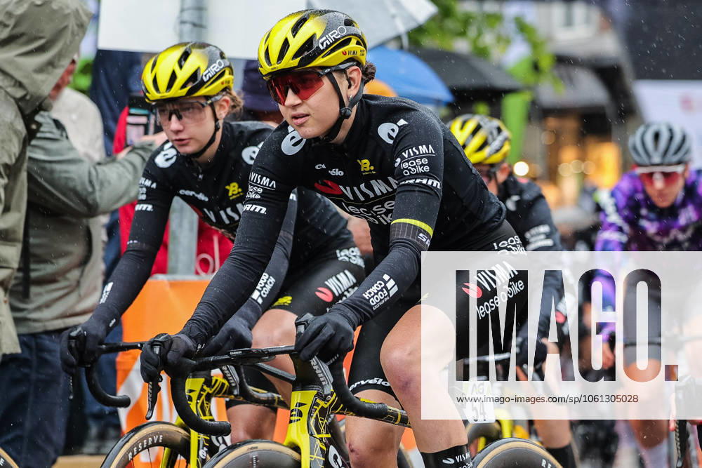 Cycling UCI World Tour Women Elite La Fleche Wallonne Femmes on 23 04 2025 in Huy Maud Oudeman Visma Lease a Bike