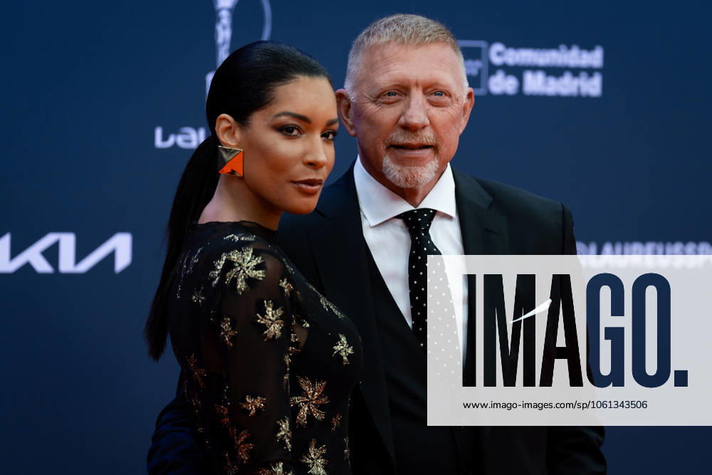 2025 Laureus World Awards Madrid Lilian de Carvalho and Boris Becker attends the red carpet at the 2025 Laureus World Sport Awards at Palacio De Cibeles on April 21, 2025 in Madrid, Spain. Madrid Palacio de Cibeles Madrid Spain