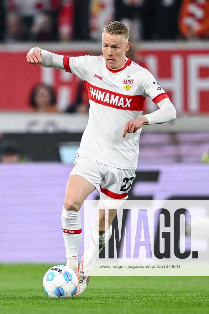 Chris Fuehrich VfB Stuttgart in action, on the ball, single action during the Bundesliga 1 match between VfB Stuttgart and 1 FC Heidenheim 1846, MHPArena Stuttgart on April 25, 2025 in Stuttgart, Germany Photo by Harry Langer DeFodi Images Chris Fuehrich VfB Stuttgart controls the Ball during the Bundesliga match between VfB Stuttgart and 1 FC Heidenheim 1846 at MHPArena Stuttgart on April 25, 2025 in Stuttgart, Germany Photo by Harry Langer DeFodi Images DFL regulations prohibit any use of photographs as image sequences and or quasi video Photo by Harry Langer DeFodi Images DFL regulations prohibit any use of photographs as image sequences and or quasi video