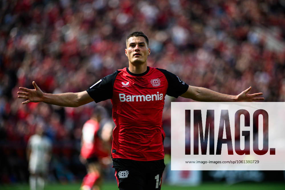 KW17 LEVERKUSEN, GERMANY - 26 APRIL, 2025: Patrik Schick, - The Bundesliga match Bayer 04 Leverkusen vs FC Augsburg at BayArena.