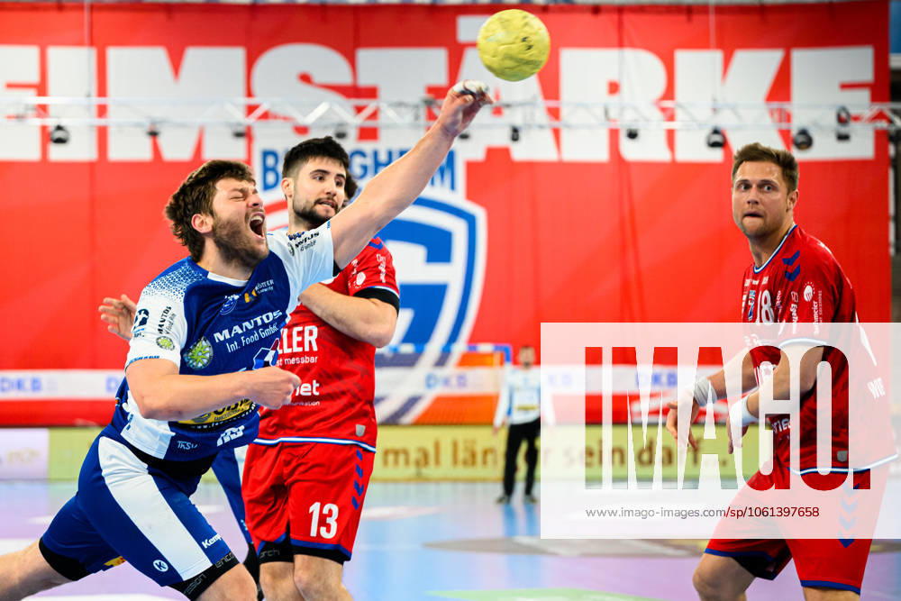 Bietigheim HBL 24 25 SG BBM Bietigheim THSV Eisenach Malte Donker Eisenach , Juan de la Pena Bietigheim , Fabian Wiederstein Bietigheim Bietigheim Bissingen Egetrans Arena Baden Württemberg Germany