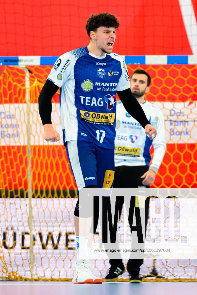 Bietigheim HBL 24 25 SG BBM Bietigheim THSV Eisenach Marko Grgic Eisenach Jubel Freude Emotion Torjubel Torschuetze Torschütze Bietigheim Bissingen Egetrans Arena Baden Württemberg Germany