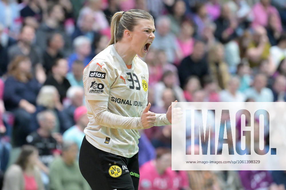 Tess Lieder BVB Borussia Dortmund Handball, 33 in goal TusSies Metzingen vs BVB Borussia Dortmund Handball, Handball, HBF, Playoff, Quarterfinal Game 2, Season 2024 2025, 26 04 2025 TusSies Metzingen vs BVB Borussia Dortmund Handball, Handball, HBF, Playoff, Quarterfinal Game 2, Season 2024 2025, 26 04 2025 Metzingen