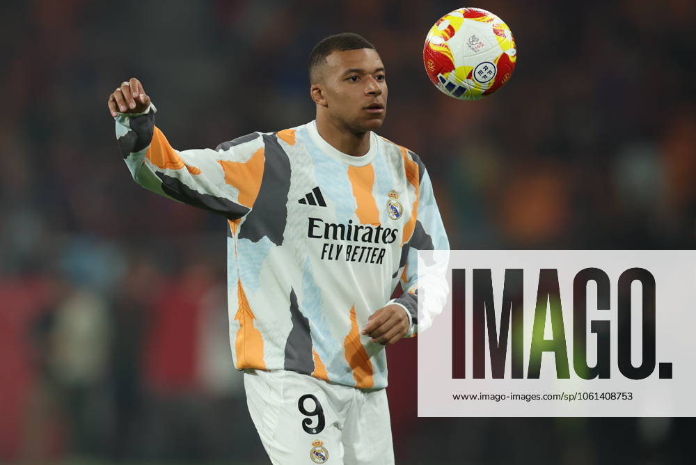 FC Barcelona, Barca Real Madrid CF. Copa del Rey. Final. Kylian Mbappe of Real Madrid during the Copa del Rey match, Final, between FC Barcelona and Real Madrid CF played at La Cartuja Stadium on April 26, 2025 in Sevilla, Spain. kpng