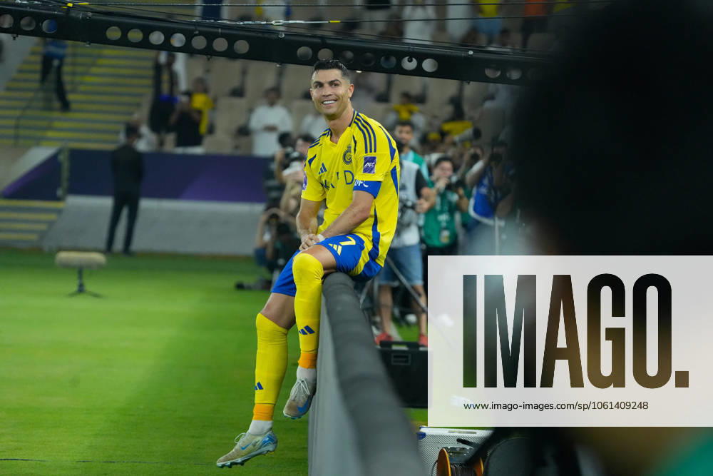 AFC Champions League Elite Jeddah, Saudi Arabia: April 26, AFC Champions League Elite Quarter Finals - Cristiano Ronaldo celebrates his goal in Yokohama F. Marinos vs Al Nassr at Prince Abdullah al-Faisal Stadium (Jeddah), Photo By Samuello