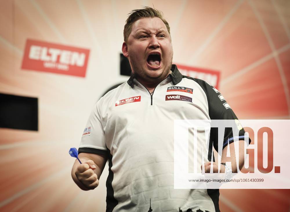 KW17 DARTS - PDC, Austrian Darts Open PREMSTAETTEN,AUSTRIA,27.APR.25 - DARTS - PDC European Tour, Austrian Darts Open. Image shows the rejoicing of Martin Schindler (GER). GEPAxpictures xWolfgangxGrebien