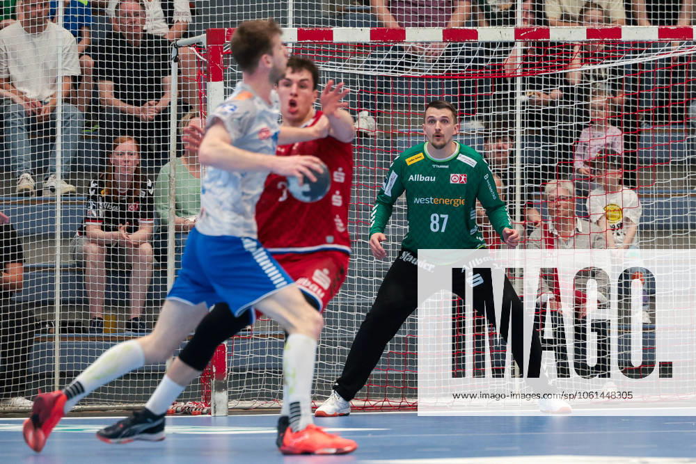 2 Handball Bundesliga, Matchday 29, TuSEM Essen Dessau Rosslauer HV, Goalkeeper Dominik Plaue TuSEM Essen , Essen Am Hallo NRW Germany xRHR PHOTO DEx