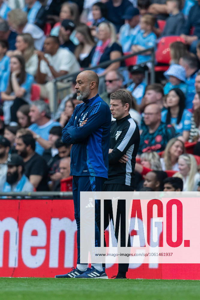 Nuno Espirito Santo, Manager of Nottingham Forest during the FA Cup Semi Final match between Nottingham Forest and Manchester City at Wembley Stadium, London, England on 27 April 2025.