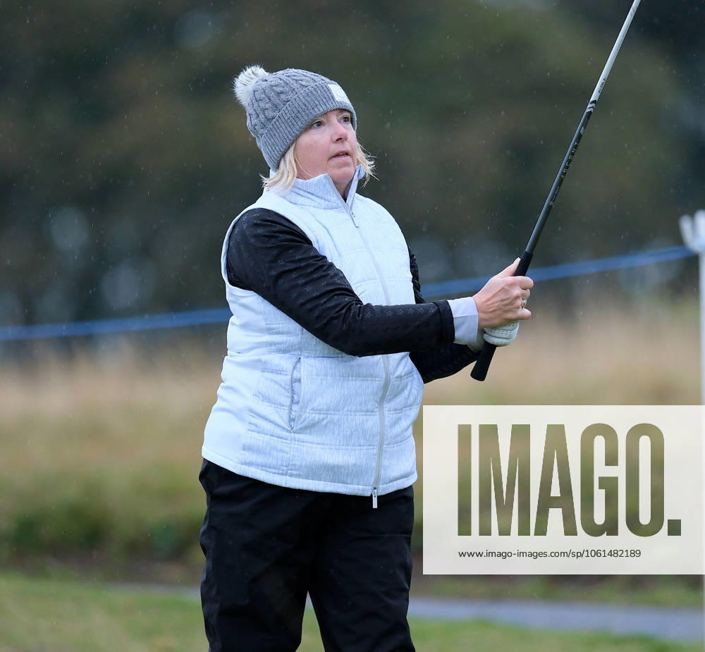 UK: The Alfred Dunhill Links Championship at Kingsbarns, St Andrews, Scotland on 30 September 2022 Pictured: Matthew Fitzpatrick (England) on the 9th tee at Kingsbarns during the second round of the Alfred Dunhill Links Championship 2022 St Andrews Fife Scotland
