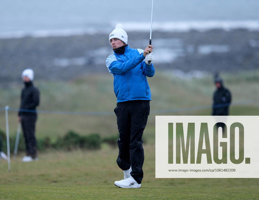 UK: The Alfred Dunhill Links Championship at Kingsbarns, St Andrews, Scotland on 30 September 2022 Pictured: Matthew Fitzpatrick (England) on the 9th fairway at Kingsbarns during the second round of the Alfred Dunhill Links Championship 2022 St Andrews Fife Scotland