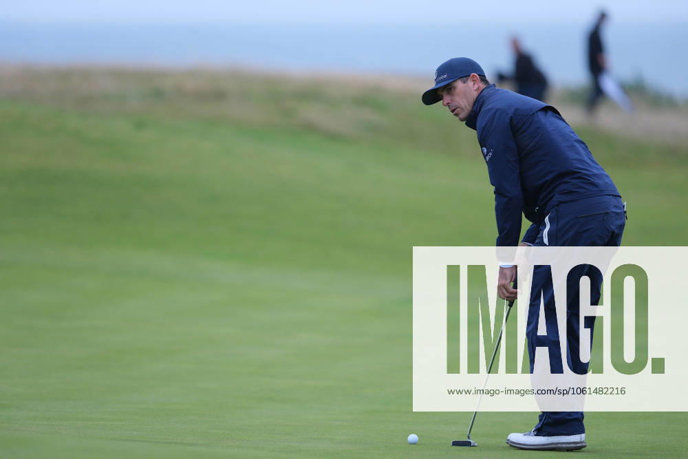 UK: The Alfred Dunhill Links Championship at Kingsbarns, St Andrews, Scotland on 30 September 2022 Pictured: Billy Horschel (USA) on the 9th green at Kingsbarns during the second round of the Alfred Dunhill Links Championship 2022 St Andrews Fife Scotland