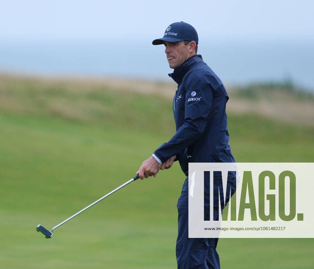 UK: The Alfred Dunhill Links Championship at Kingsbarns, St Andrews, Scotland on 30 September 2022 Pictured: Billy Horschel (USA) on the 9th green at Kingsbarns during the second round of the Alfred Dunhill Links Championship 2022 St Andrews Fife Scotland