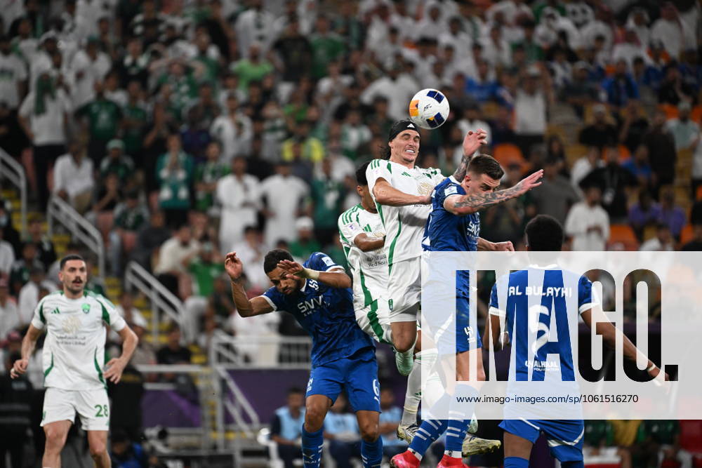 Al Ahli vs Al hilal - AFC Champions League Elite 2025 JEDDAH, SAUDI ARABIA - APRIL 29: Roger Ibanez of Al AhliFierce physical battle during the AFC Champions League Elite match betweenc al ahli saudi fc vs al hilal saudi at alinma bank stadium at king abdullah sports city.