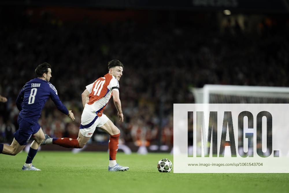 Arsenal FC v Paris Saint-Germain - UEFA Champions League Semi-final First Leg Khvicha Kvaratskhelia during the UEFA Champions League semi-final first leg match between Arsenal and Paris Saint-Germain at Emirates Stadium in London, England, on April 29, 2025.