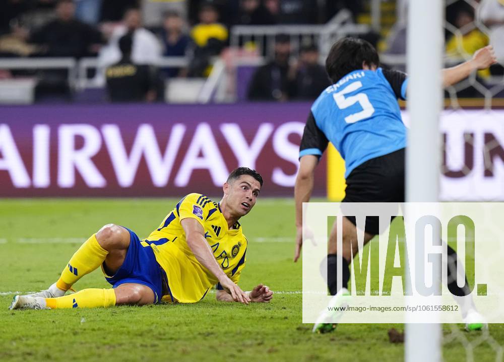 Football: AFC Champions League Elite Cristiano Ronaldo of Saudi Arabia s Al-Nassr is pictured after Asahi Sasaki (5) of Japan s Kawasaki Frontale blocked his shot just before the final whistle in an AFC Champions League Elite semifinal in Jeddah, Saudi Arabia, on April 30, 2025. Al-Nassr lost 3-2. A14AA0004509429P