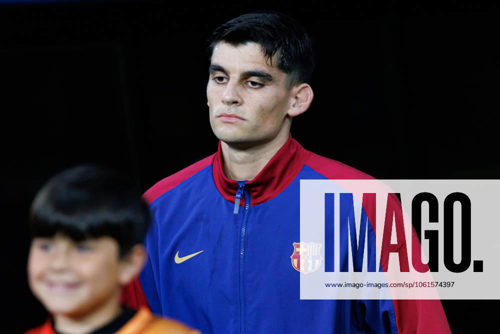 Gerard Martin seen during UEFA Champions League game between teams of FC Barcelona, Barca and Internazionale Milano (Maciej Rogowski) Barcelona Estadi Olimpic Lluis Companys Spain