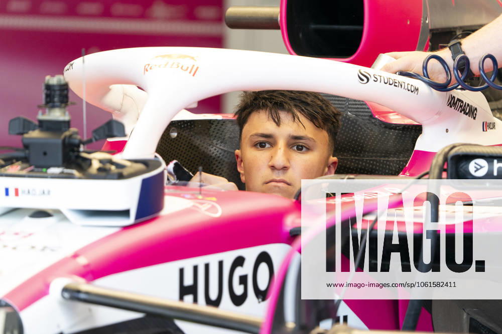 French Formula One driver Isack Hadjar of RB F1 Team is seen in the garage during the Formula One Miami Grand Prix at the Miami International Autodrome in Miami Gardens, Florida on Thursday, May 1, 2025. MIA2025050133 GREGxNASH