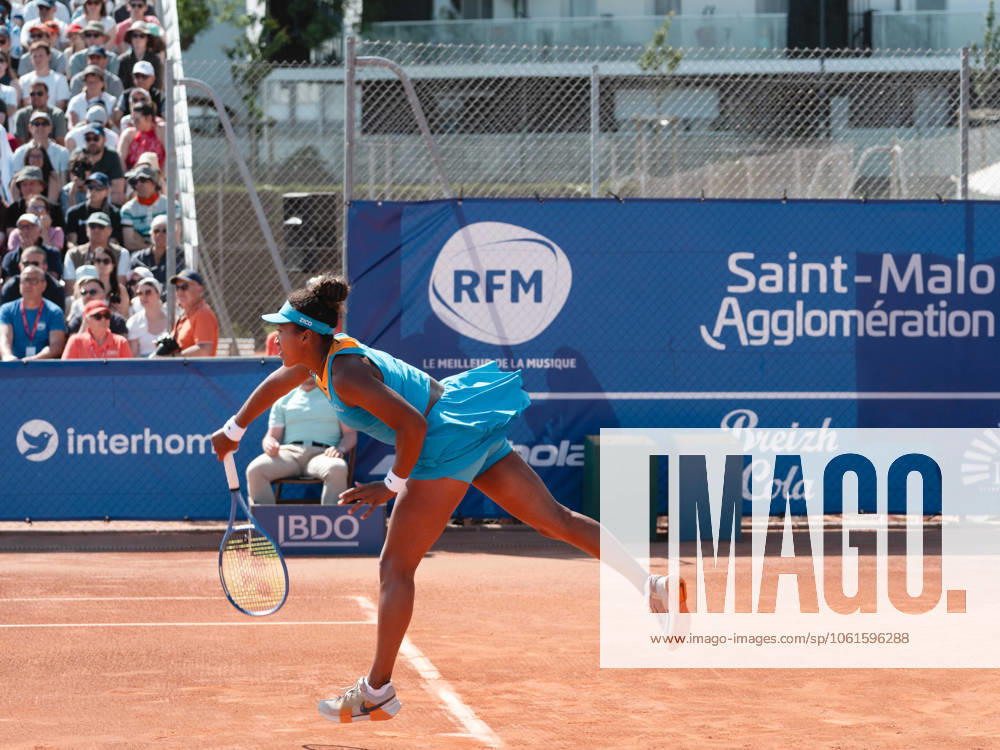 TENNIS : Open de St Malo - 01 05 2025 May 1st, 2025 - Naomi Osaka from Japan during her second round match against Diane Parry from France at Open 25 Saint Malo, France - Credit Khadim Sylla Tennis Majors PsnewZ