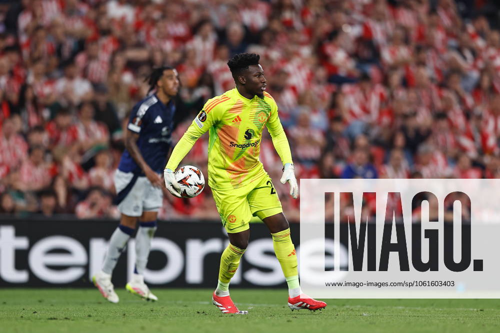 Andre Onana (ManU), MAY 1, 2025 - Football Soccer : UEFA Europa League Semi-finals 1st leg match between Athletic Club de Bilbao 0-3 Manchester United, ManU at the Estadio San Mames in Bilbao, Spain. Noxthirdxpartyxsales (289319637)