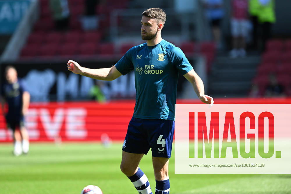 Bristol City v Preston North End EFL Sky Bet Championship 03 05 2025. Ben Whiteman (4) of Preston North End warming up ahead of the EFL Sky Bet Championship match between Bristol City and Preston North End at Ashton Gate, Bristol, England on 3 May 2025. Bristol Ashton Gate Bristol England Editorial use only DataCo restrictions apply See www.football-dataco.com ,