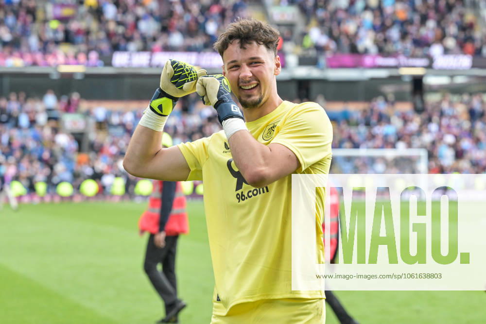 3rd May 2025; Turf Moor, Burnley, Lancashire, England; EFL Championship Football, Burnley versus Millwall; James Trafford of Burnley after their promotion to the premier league ActionPlus12781355 LeexDurkin Content restricted for UK based newspaper