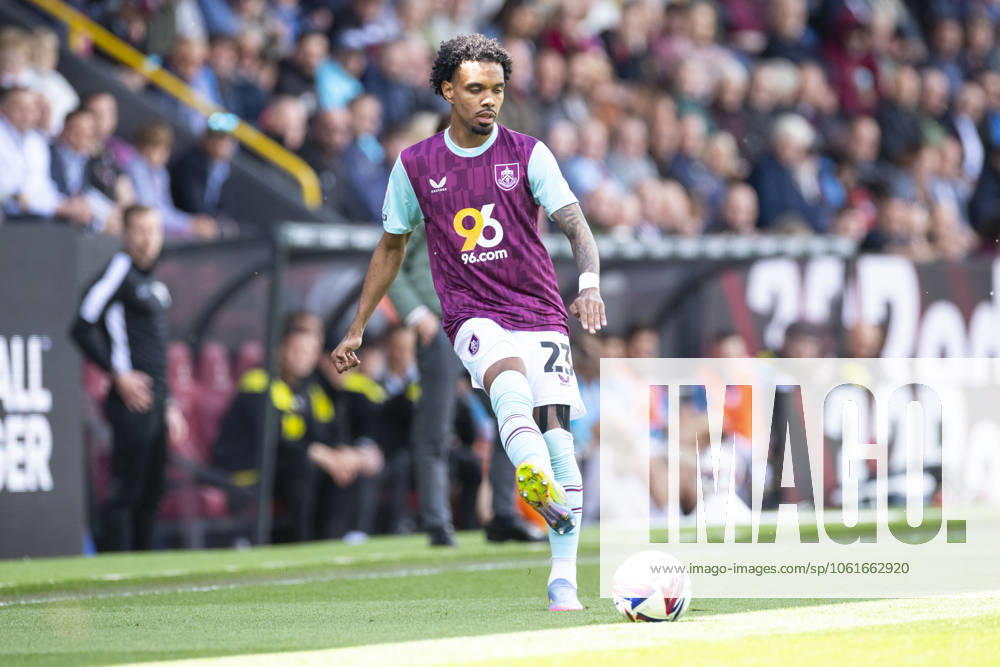 Burnley FC v Millwall FC - Sky Bet Championship Lucas Pires 23 of Burnley FC plays during the Sky Bet Championship match between Burnley and Millwall at Turf Moor in Burnley, England, on May 3, 2025. Burnley Lancashire