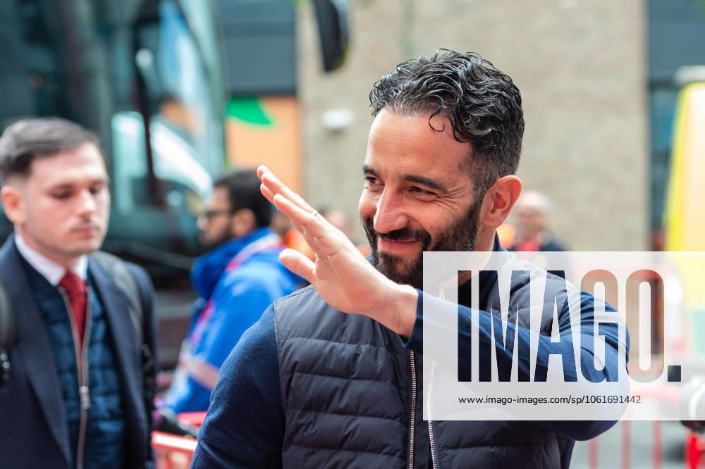 Ruben Amorim, Manager of Manchester United, ManU arrives ahead of the Premier League match between Brentford and Manchester United at the Brentford Community Stadium, Brentford, England on 4 May 2025.