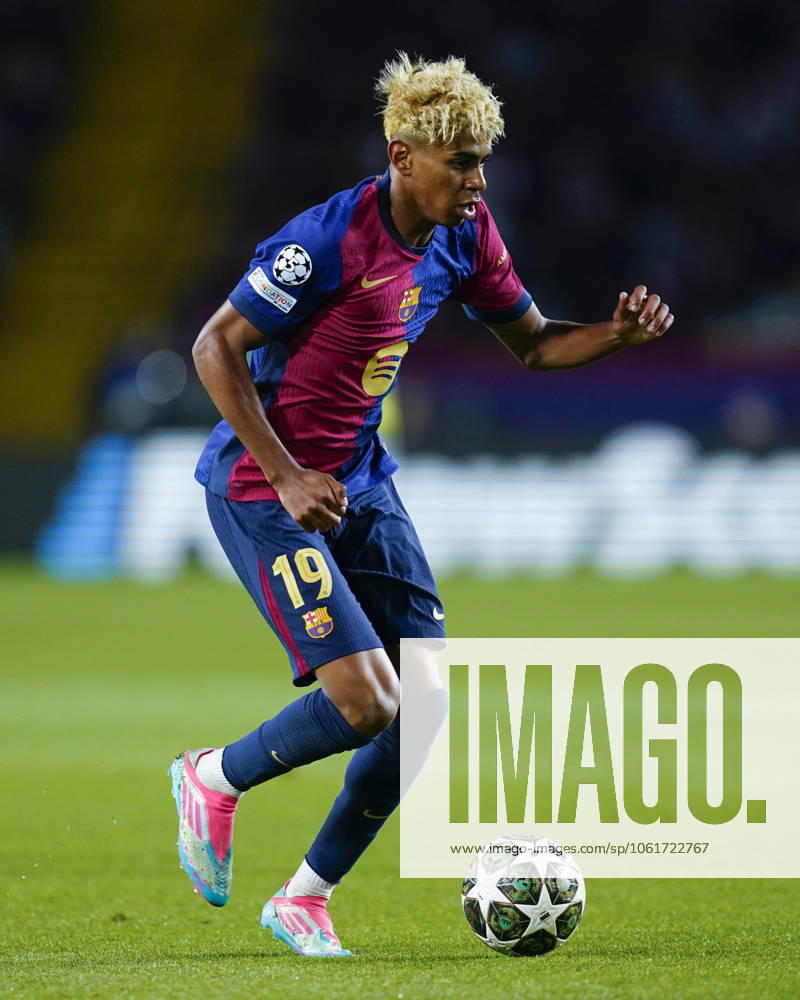ESP: FC Barcelona, Barca Inter de Milan. UEFA Champions League match. Semi-Finals, firs leg Lamine Yamal of FC Barcelona during the UEFA Champions League match, Semi-Finals, firs leg, between FC Barcelona and Inter de Milan played at Lluis Companys Stadium on April 30 2025 in Barcelona Spain. kpng