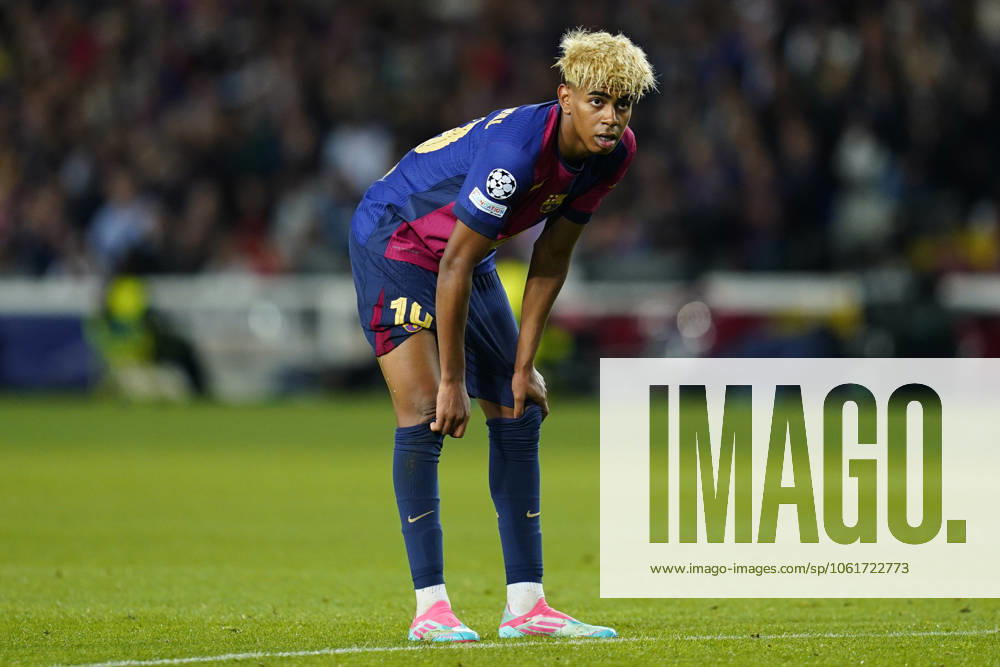 ESP: FC Barcelona, Barca Inter de Milan. UEFA Champions League match. Semi-Finals, firs leg Lamine Yamal of FC Barcelona during the UEFA Champions League match, Semi-Finals, firs leg, between FC Barcelona and Inter de Milan played at Lluis Companys Stadium on April 30 2025 in Barcelona Spain. kpng
