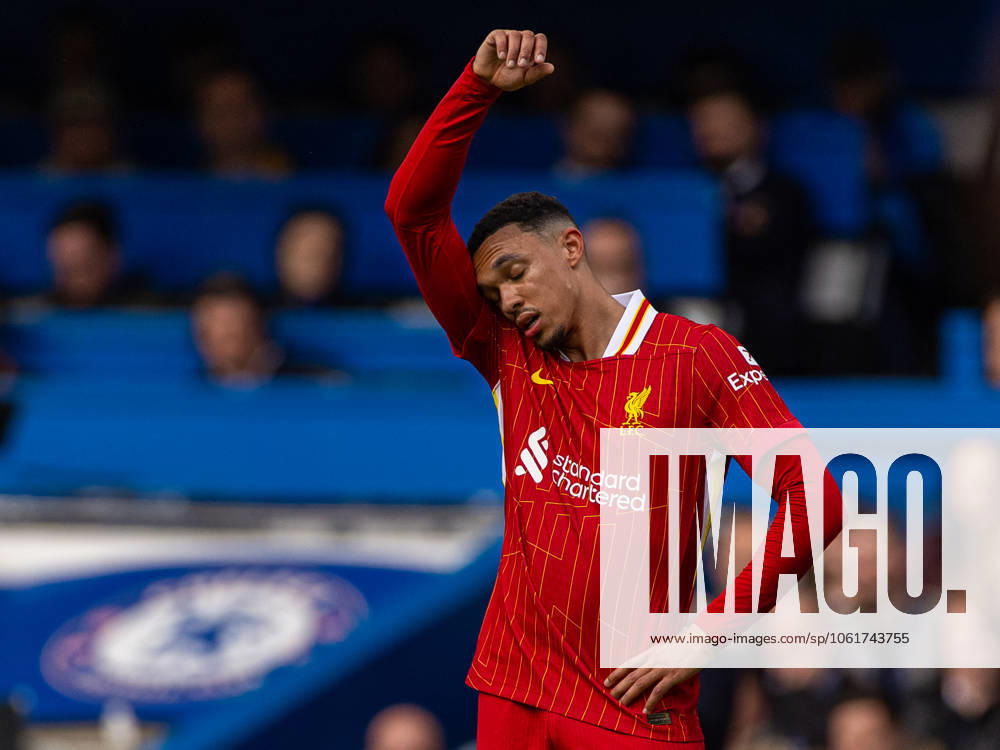 Football - FA Premier League - Chelsea FC v Liverpool FC LONDON, ENGLAND - Sunday, May 4, 2025: Liverpool s Trent Alexander-Arnold during the FA Premier League match between Chelsea FC and Liverpool FC at Stamford Bridge. Chelsea won 3-1. (Photo by David Rawcliffe Propaganda) LONDON Stamford Bridge GREATER LONDON ENGLAND