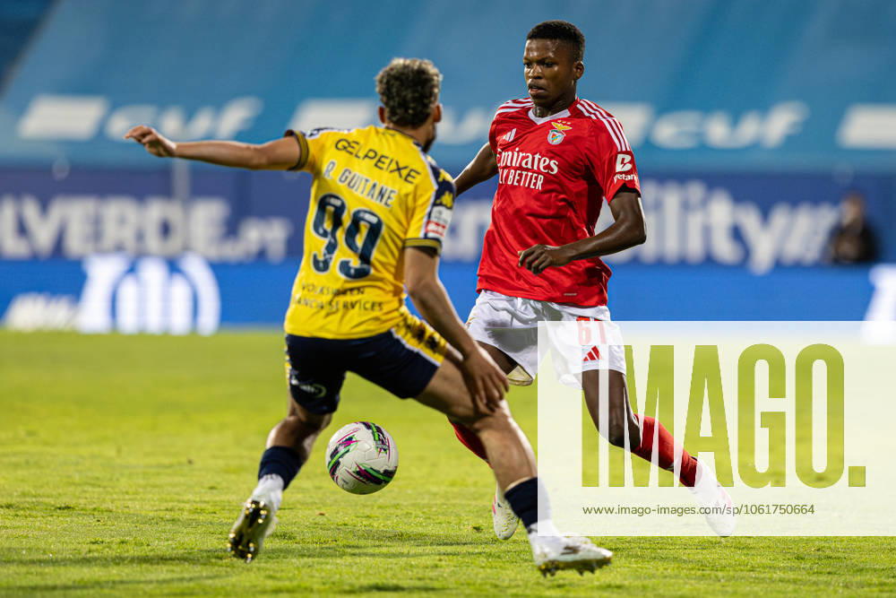 Estoril Praia SAD Vs SL Benfica in Cascais, Portugal - 03 May 2025 Florentino Luis of SL Benfica seen in action during the Liga Portugal Betclic match between Estoril Praia SAD and SL Benfica at Estadio Antonio Coimbra da Mota. (Final score: Estoril Praia SAD 1 - 2 SL Benfica). Cascais Portugal