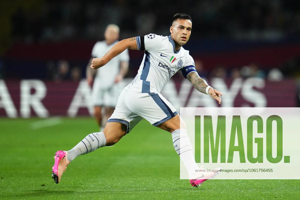 ESP: FC Barcelona, Barca Inter de Milan. UEFA Champions League match. Semi-Finals, firs leg Lautaro Martinez of Inter Milan during the UEFA Champions League match, Semi-Finals, firs leg, between FC Barcelona and Inter de Milan played at Lluis Companys Stadium on April 30 2025 in Barcelona Spain. kpng