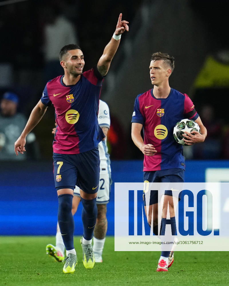 ESP: FC Barcelona, Barca Inter de Milan. UEFA Champions League match. Semi-Finals, firs leg Ferran Torres of FC Barcelona celebrates after scoring goal during the UEFA Champions League match, Semi-Finals, firs leg, between FC Barcelona and Inter de Milan played at Lluis Companys Stadium on April 30 2025 in Barcelona Spain. kpng