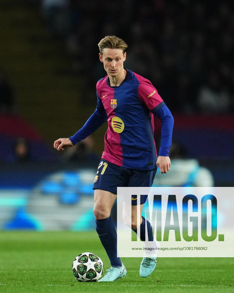 ESP: FC Barcelona, Barca Inter de Milan. UEFA Champions League match. Semi-Finals, firs leg Frenkie de Jong of FC Barcelona during the UEFA Champions League match, Semi-Finals, firs leg, between FC Barcelona and Inter de Milan played at Lluis Companys Stadium on April 30 2025 in Barcelona Spain. kpng