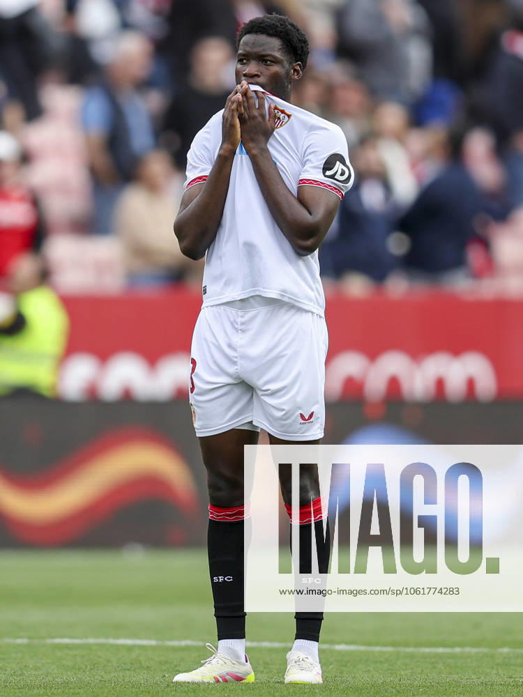 ESP: Sevilla FC-CD Leganes. La Liga EA Sports. Date 34. Lucien Agoume of Sevilla FC during the La Liga EA Sports match between Sevilla FC and CD Leganes played at Ramon Sanchez Pizjuan Stadium on May 04, 2025 in Sevilla, Spain. kpng