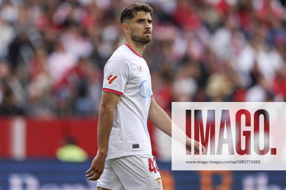ESP: Sevilla FC-CD Leganes. La Liga EA Sports. Date 34. Alvaro Garcia Pascual of Sevilla FC during the La Liga EA Sports match between Sevilla FC and CD Leganes played at Ramon Sanchez Pizjuan Stadium on May 04, 2025 in Sevilla, Spain. kpng