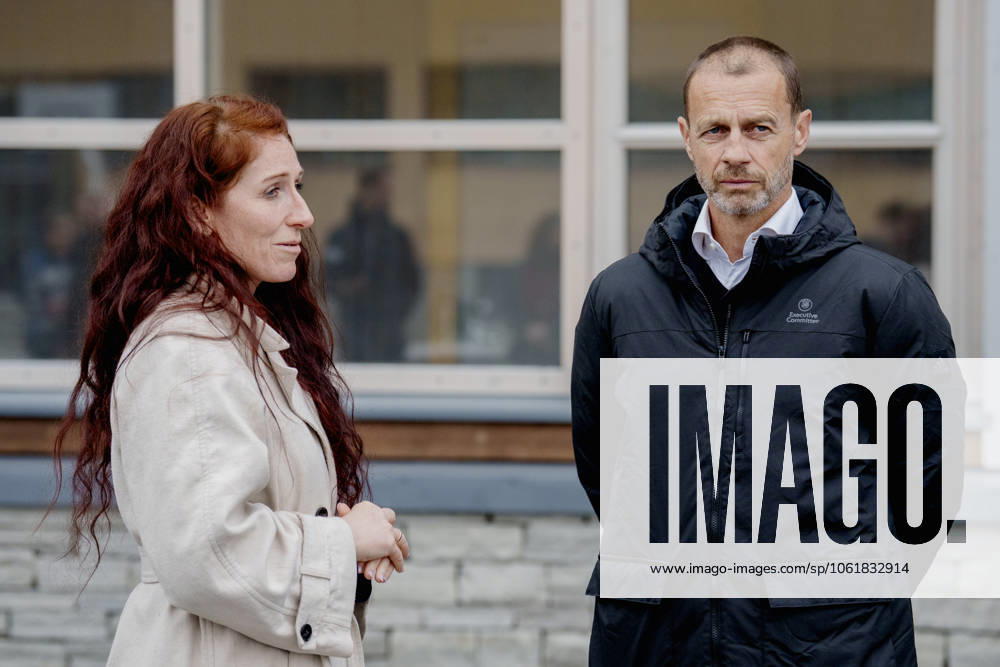 Bodo Glimts star team Bodo 20250508 President of UEFA Aleksander ?aeferin and President of the Norwegian Football Association Lise Klaveness for the European Cup semi-final where Bodo Glimt meets Tottenham Photo Stian Lysberg Solum NTB Bodo Norge RESTRICTED USE FOR BETTING COMPANIES