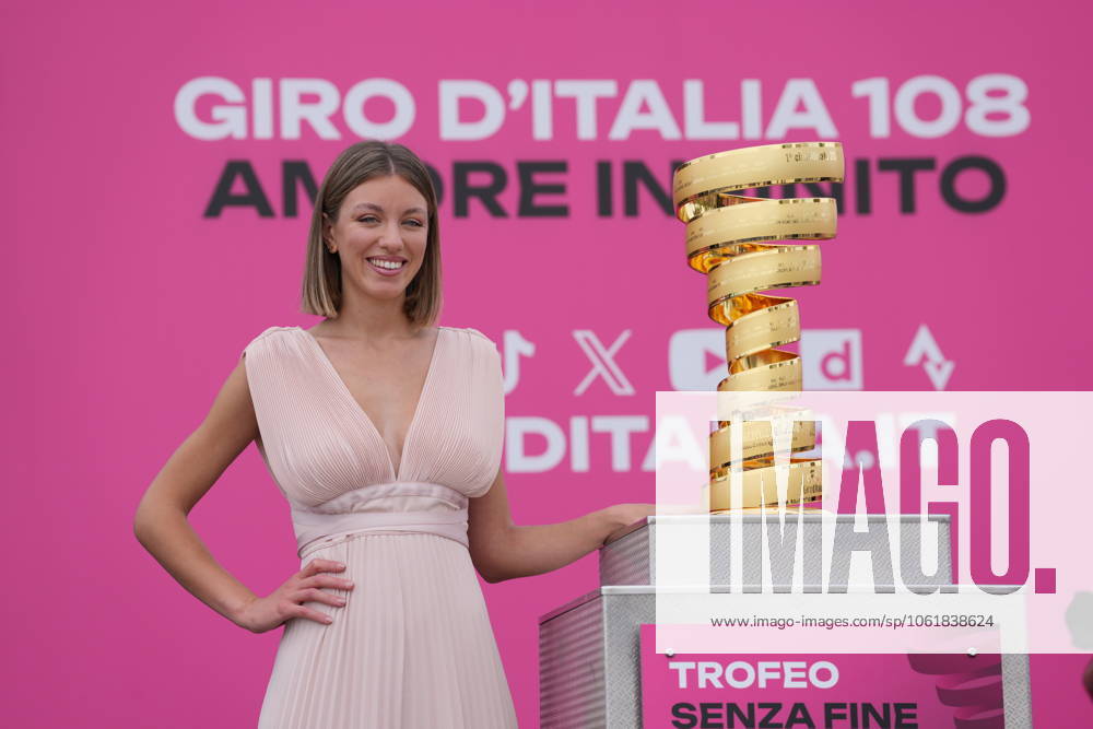 The trophy during the stage 1 of the Giro dItalia from Durazzo (Durres) to Tirana (Tirane), Albania- Friday, May 9, 2025. - cycling