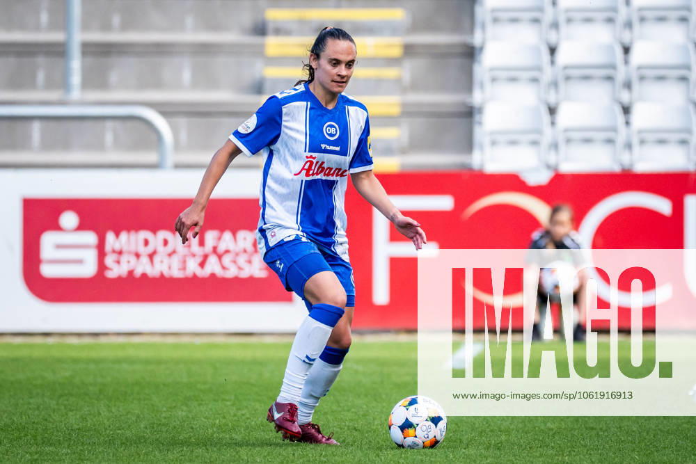 OB Q v HB Koge, Gjensidige Kvindeliga football, Odense, Denmark Odense, Denmark. 10th, May 2025. Meaghan Nally (11) of OB Q seen during the Gjensidige Kvindeliga match between OB Q and HB Koge at Nature Energy Park in Odense. Denmark, Odense