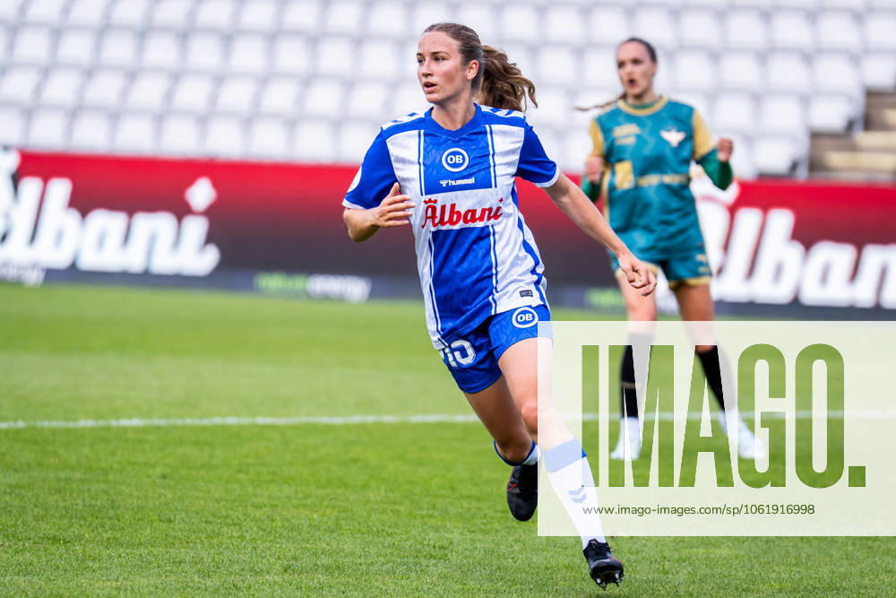 OB Q v HB Koge, Gjensidige Kvindeliga football, Odense, Denmark Odense, Denmark. 10th, May 2025. Anna Bout (15) of OB Q seen during the Gjensidige Kvindeliga match between OB Q and HB Koge at Nature Energy Park in Odense. Denmark, Odense