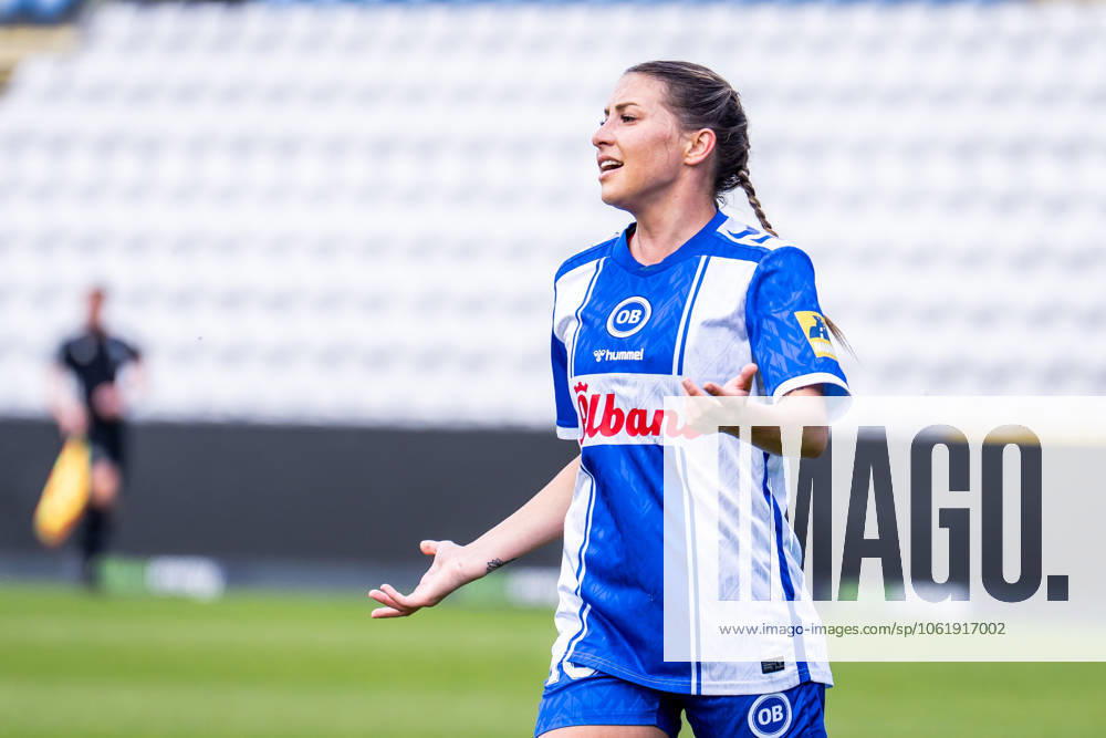 OB Q v HB Koge, Gjensidige Kvindeliga football, Odense, Denmark Odense, Denmark. 10th, May 2025. Zoe Hasenauer (16) of OB Q seen during the Gjensidige Kvindeliga match between OB Q and HB Koge at Nature Energy Park in Odense. Denmark, Odense