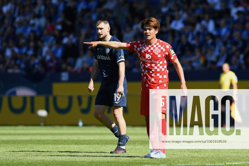 Kaishu Sano 1 FSV Mainz 05 gestures, gestures during the Bundesliga match between VfL Bochum 1848 and 1 FSV Mainz 05, Vonovia Ruhrstadion on May 10, 2025 in Bochum, Germany Photo by Ralf Treese DeFodi Images Kaishu Sano 1 FSV Mainz 05 gestures during the Bundesliga match between VfL Bochum 1848 and 1 FSV Mainz 05 at Vonovia Ruhrstadion on May 10, 2025 in Bochum, Germany Photo by Ralf Treese DeFodi Images DFL regulations prohibit any use of photographs as image sequences and or quasi video Photo by Ralf Treese DeFodi Images