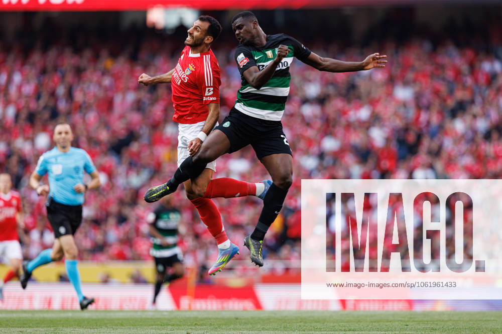 Vangelis Pavlidis and Ousmane Diomande seen during Liga Portugal game between teams of SL Benfica and Sporting CP (Maciej Rogowski) Lisboa Estadio Da Luz Portugal