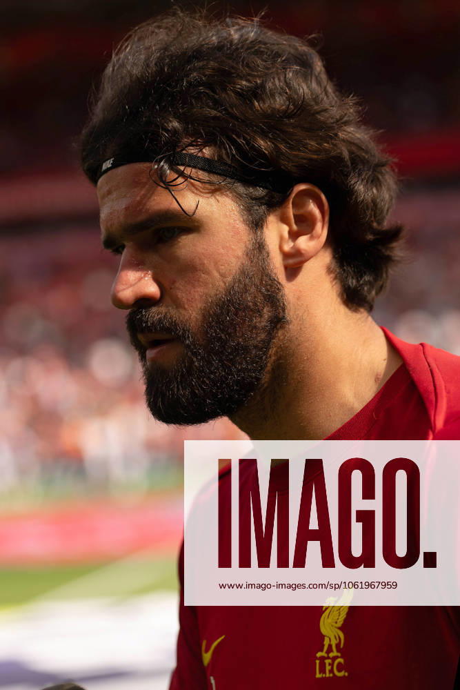 Liverpool FC v Arsenal FC - Premier League Liverpool s Alisson Becker warms up during the Premier League match between Liverpool and Arsenal at Anfield in Liverpool, England, on May 11, 2025. Liverpool Merseyside United Kingdom