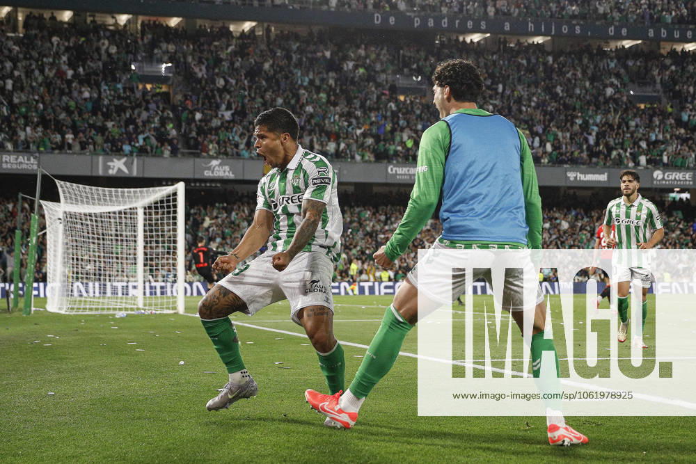 Real Betis-CA Osasuna. La Liga EA Sports match. Date 35 Juan Camilo Cucho Hernandez of Real Betis during the La Liga EA Sports match between Real Betis v CA Osasuna played at Benito Villamarin Stadium on 11 May 2025 in Barcelona, Spain. kpng